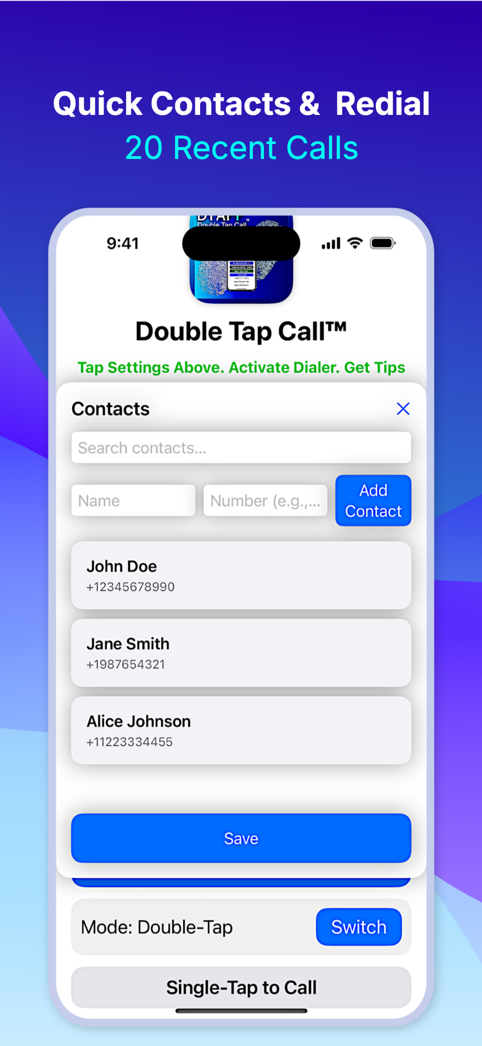 DTAPP app screenshot