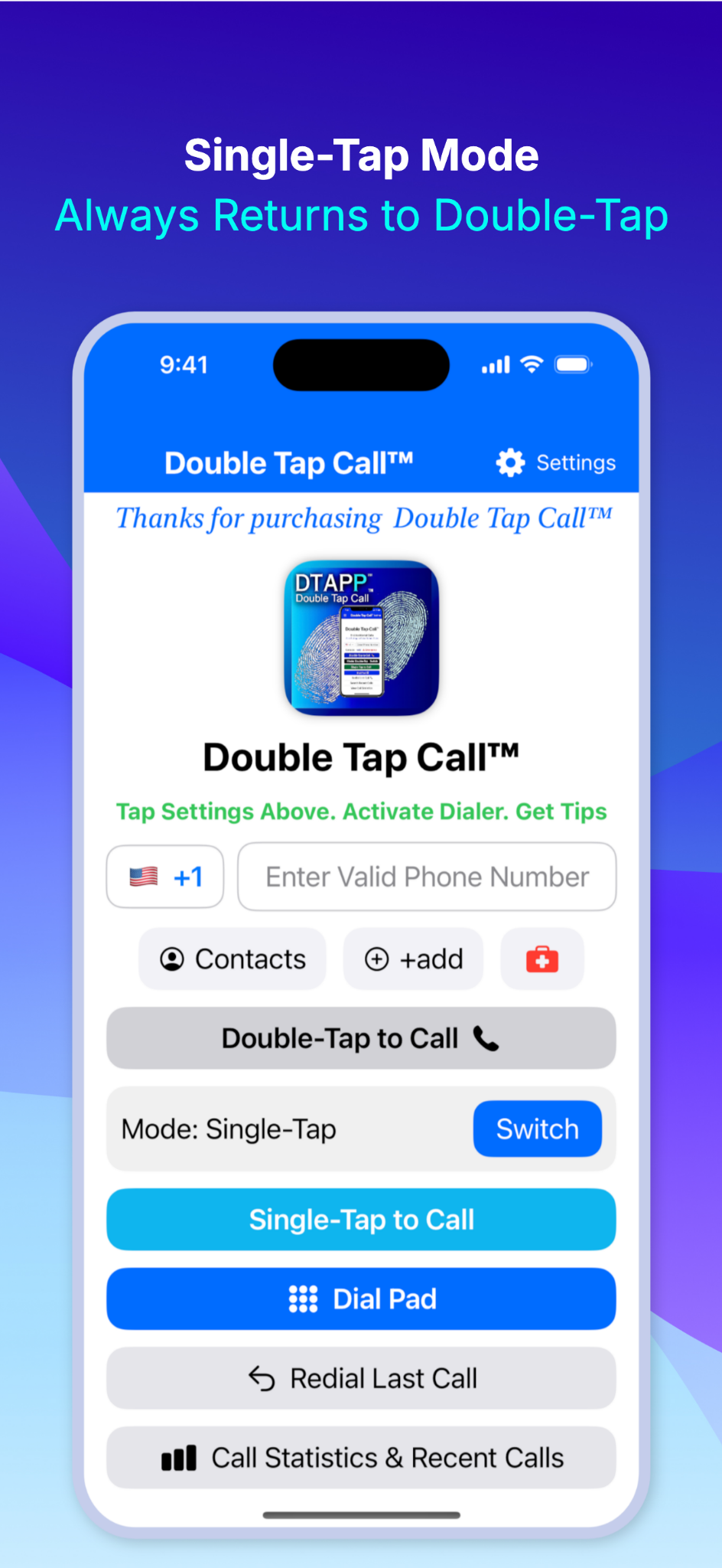 DTAPP app screenshot